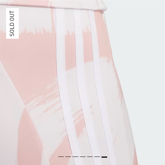 Adidas Aeroready Designed to Move Graphic High-Waist Leggings pink white small - Picture 2 of 16
